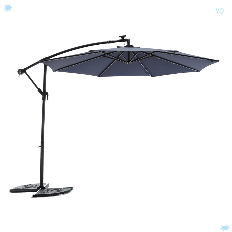 Parasol de marché à DEL 10 pi, Marine