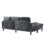 Canapé modulaire en chenille Ardis, 3 avec rangement, meubles de salon confortables, 3 rangements et poches-121298815