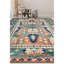 Hand-Knotted High-Quality Rust and Green Area Rug