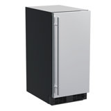 14.88" 24 Bottle Single Zone Built-In Wine Refrigerator with Stainless Steel Frame Door