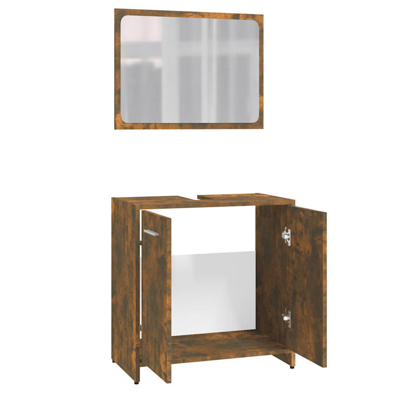 Labus 60cm Single Bathroom Vanity Base Only, Light Brown