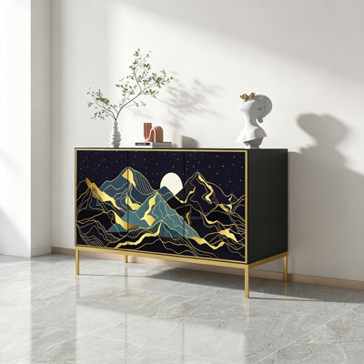 Solid Wood Living Room Storage Cabinet