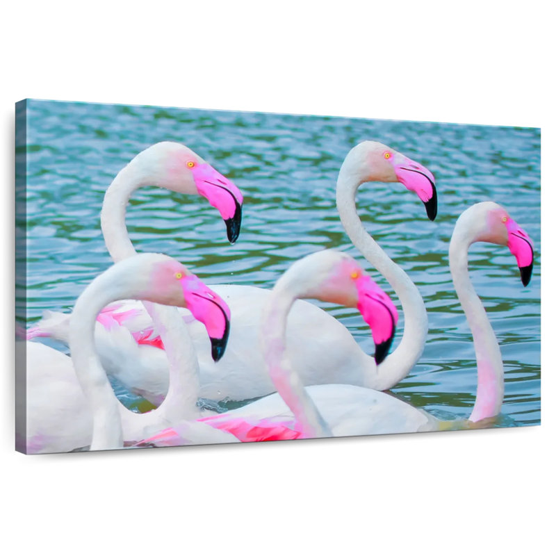 Brampt Flamingos, 30" H x 45" W