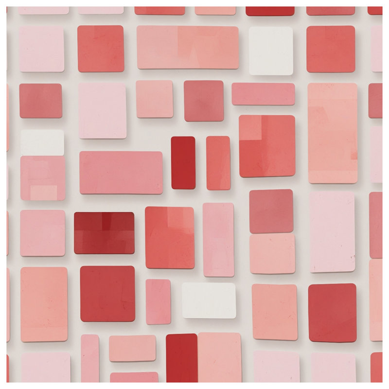 Édredon rouge rouge et rose, Twin