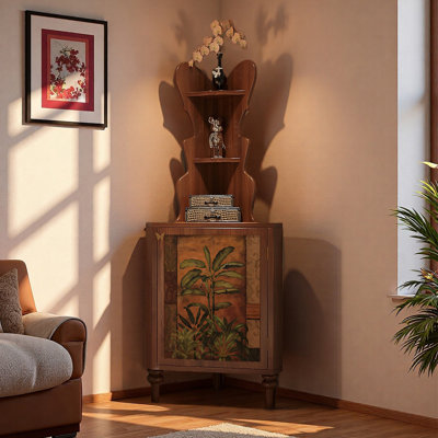 Modern multi-functional corner cabinet