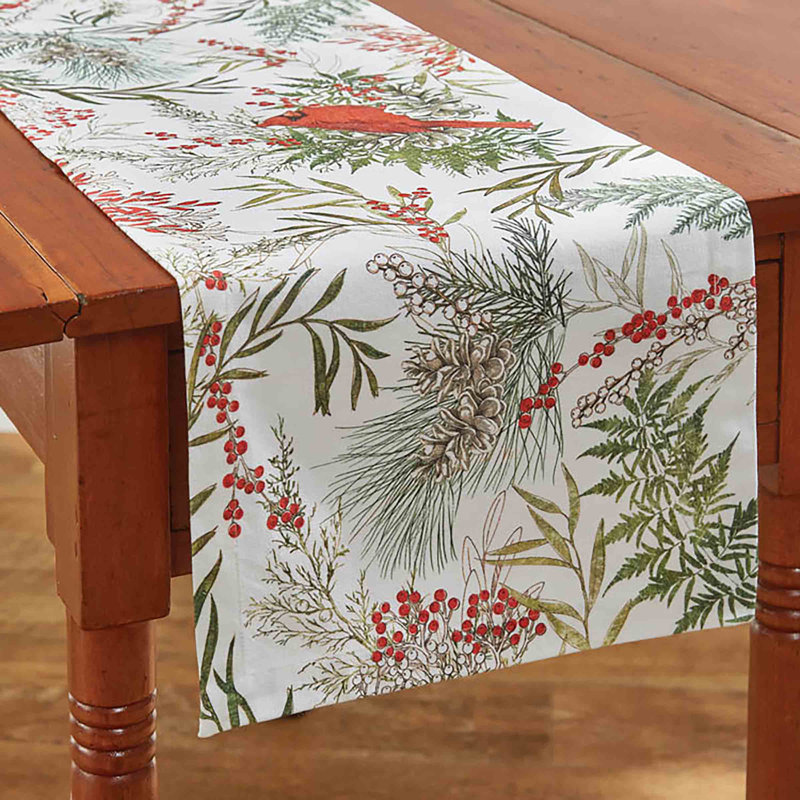 Cardinal Table Runner - White, 36" L x 13" W