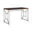 Style de bureau brun - bureau de 47 po de largeur pour augmenter la productivité, égratignures en bois d'ingénierie, pieds, espace de travail pour installation sans effort avec bureau, plateau de travail, assemblage contemporain facile requis