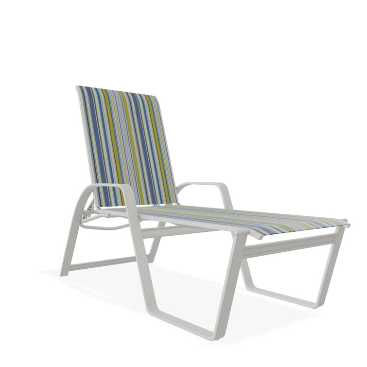 Holna Outdoor Rust-Resistant Metal Chaise Lounge
