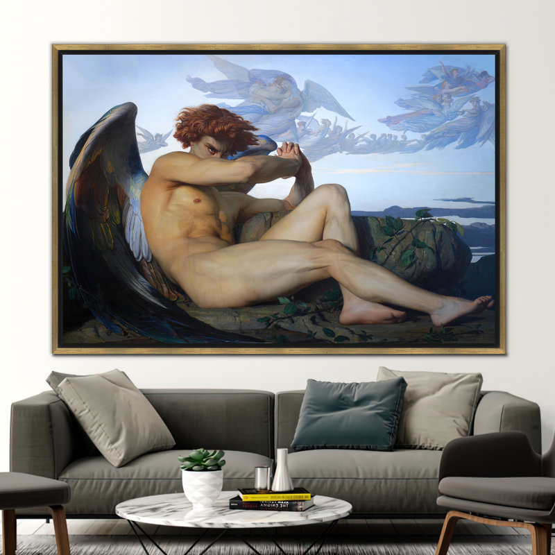 Print on Canvas, Framed Print without Mat, Gold, 60 cm H x 90 cm W