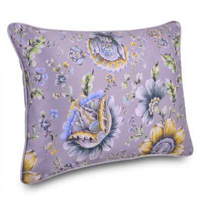Floral Printed Throw Pillow Covers Set of 4 Cushion Case with Zipper Closure for Christmas Home Decor