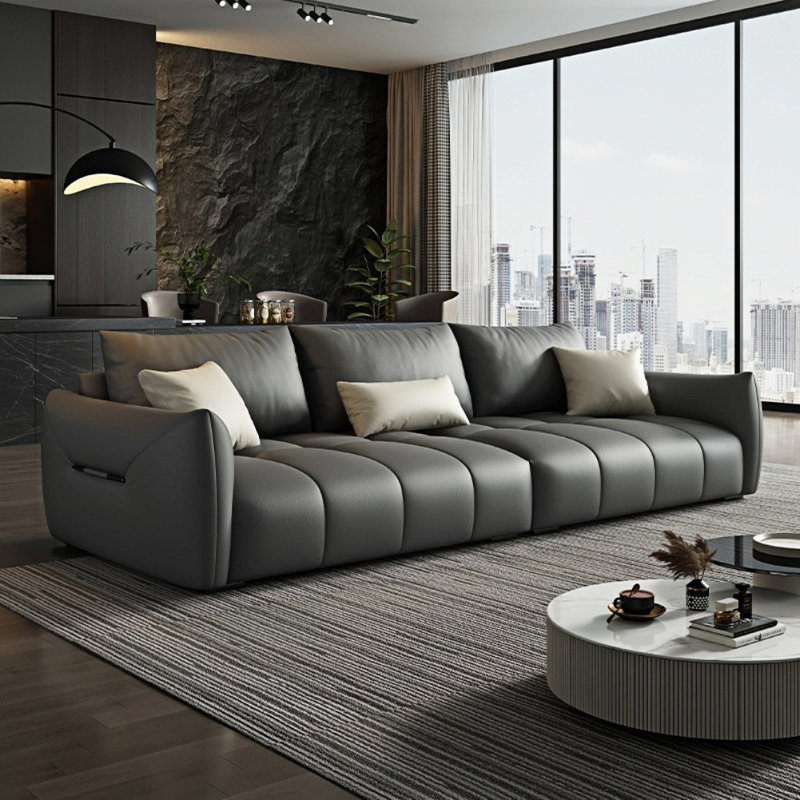 Canapé droit minimaliste Minimalist, Gris foncé