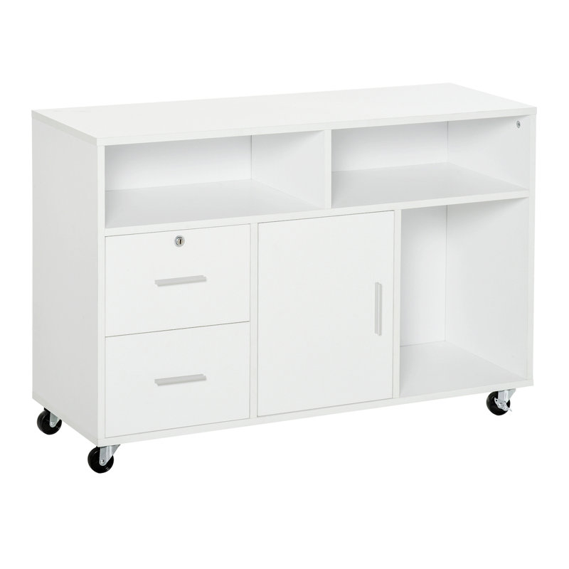Printer Stand Home Office Mobile Cabinet With Caster Wheels