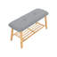Linen Upholstered Storage Bench