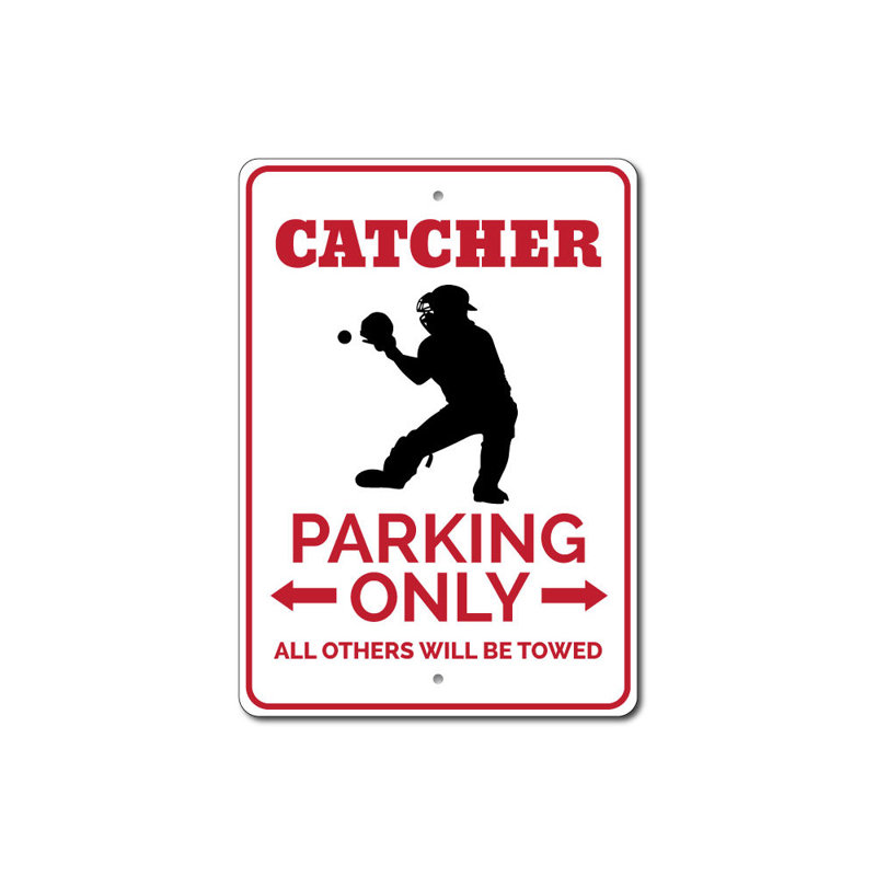 Enseigne en aluminium Catcher, H 10 po x l 14 po x P 0,04 po