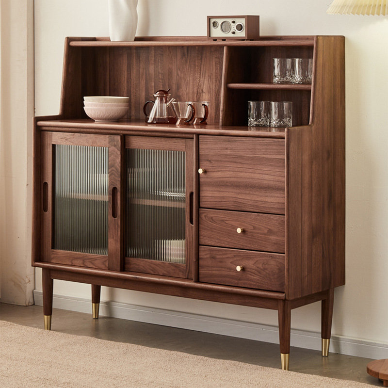 Table buffet multifonctionnelle en verre