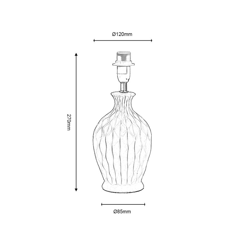 Raycliff Ceramic Lamp Base Lamp, Mustard