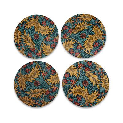 Ceramic Round 4 Piece Coaster Set