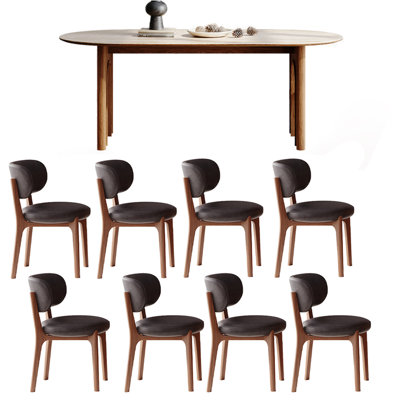 French vintage rock plate dining table sets.