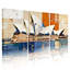 Sydney Sydney House, art abstrait sur toile, ensemble de 3 reproductions géométriques modernes-1727779027