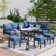 Crussell 9 - Person Patio Conversation Sets with Cushions