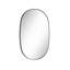 Miroir de salle de bain 24 po x 36 po avec cadre ovale et miroir mural en aluminium pour salle de bain-229688277