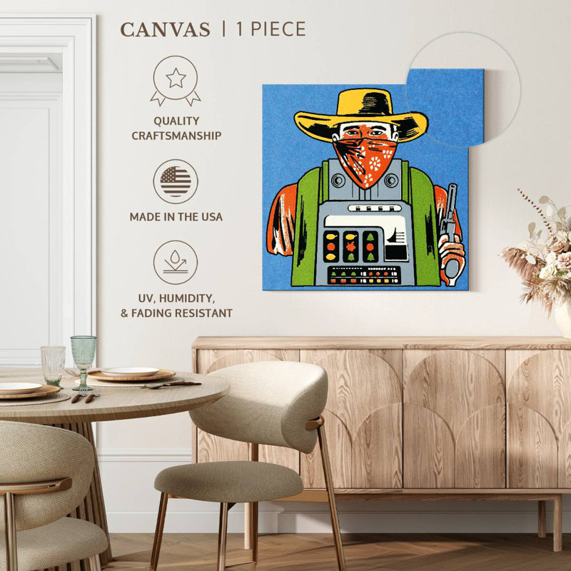 Machine à sous Senne Cowboy, H 24 po x l 24 po