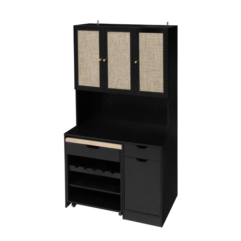 69.29" Kitchen Pantry Storage Cabinet