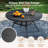Patio Round Dining Table-823776228