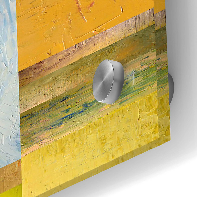 "Panneaux de couleurs avec ciel bleu" par Michelle Calkins, H 36 po x l 12 po