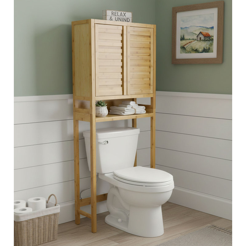 Mitch Bamboo Over The Toilet Storage, Natural