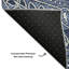 Tapis bleu marine Cerrito lavable à la machine de qualité supérieure-105688934