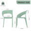  Ensemble de chaises de patio et de chaises empilables Summer-451894506-451894511