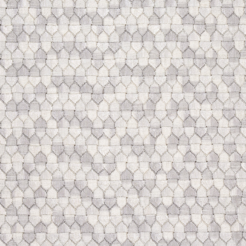 Ivins Embroidery Fabric, Grey