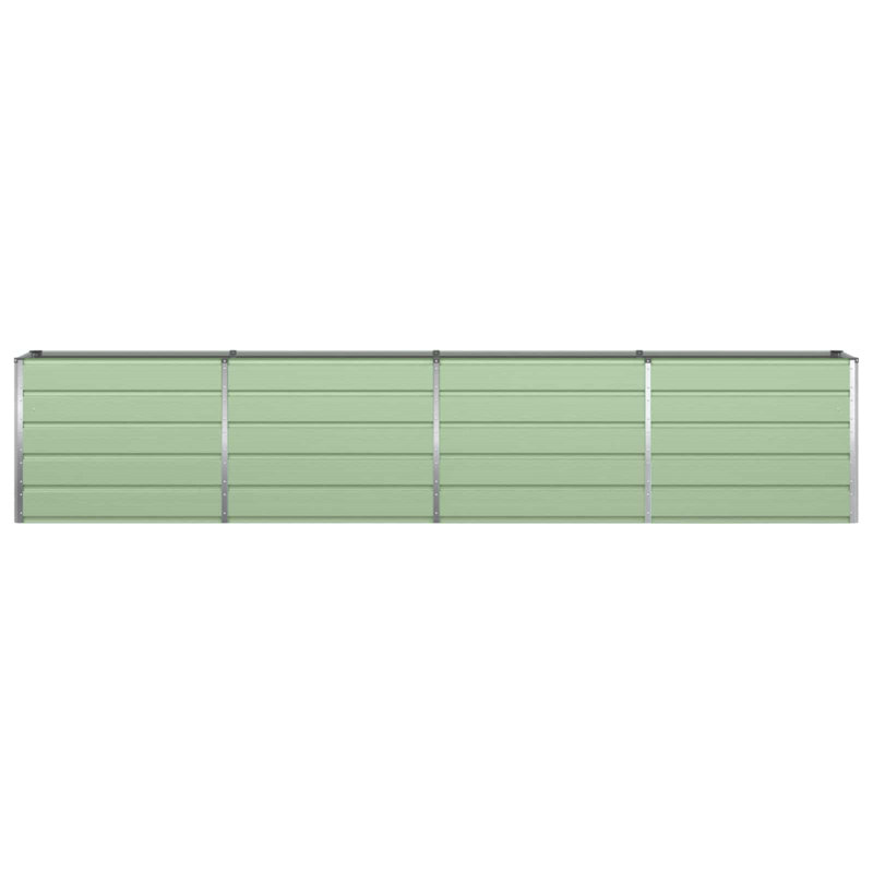  Planter Galvanised Steel, Pastel Green, 77cm H x 385cm W x 50cm D