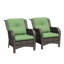 Ensemble de 2 chaises longues d'extérieur en osier pour patio-1784681632