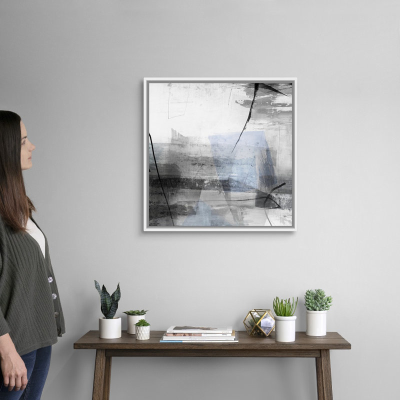 Reproduction d’art sur toile, "mise à la terre" par PI studio, Cadre blanc, H 26 po x l 26 po x P 1,75 po