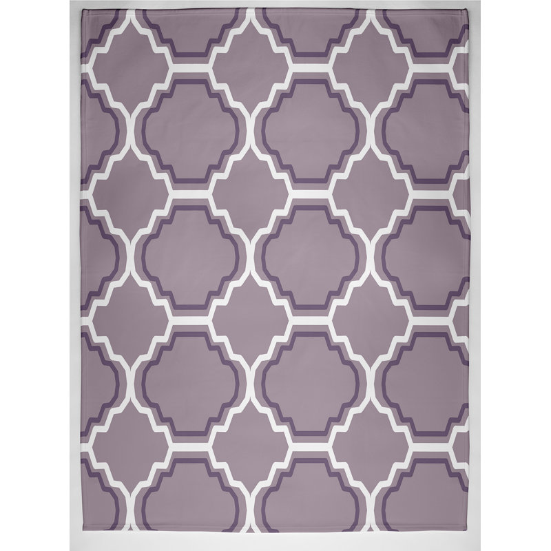 Ursula Plain Weave / Muslin Throw Blanket, Purple