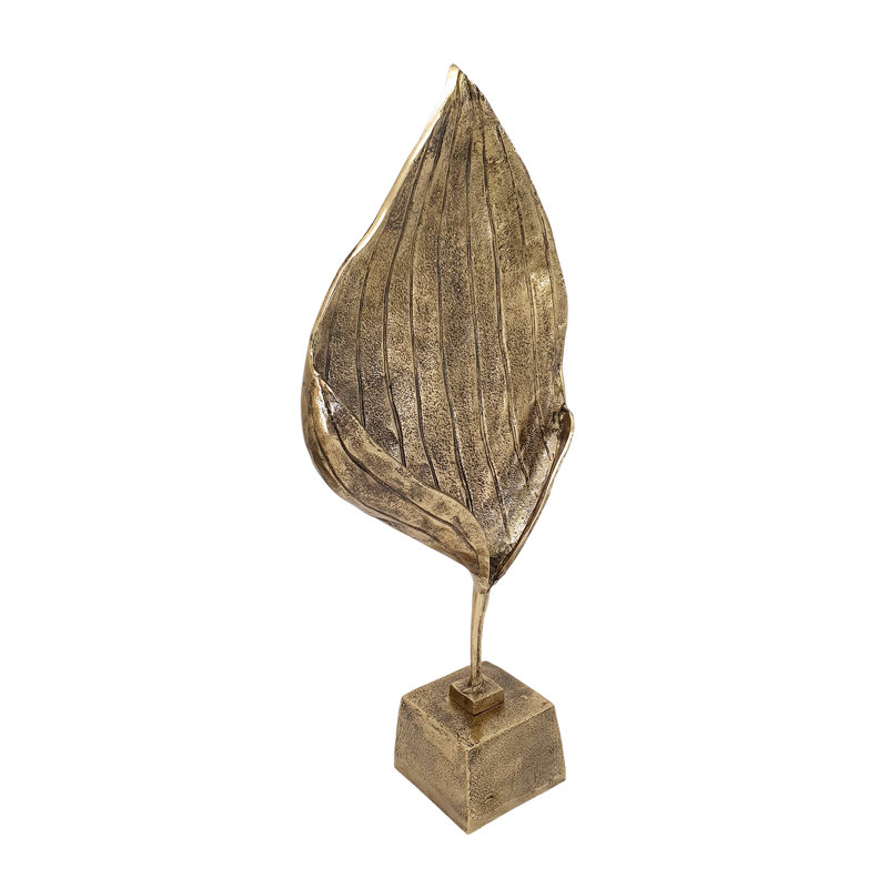 14X5.5X31" Decorative Leaf Sculpture