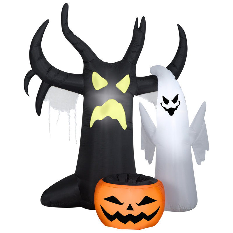 Airblown Inflatable Haunted Tree With Candy Bowl
