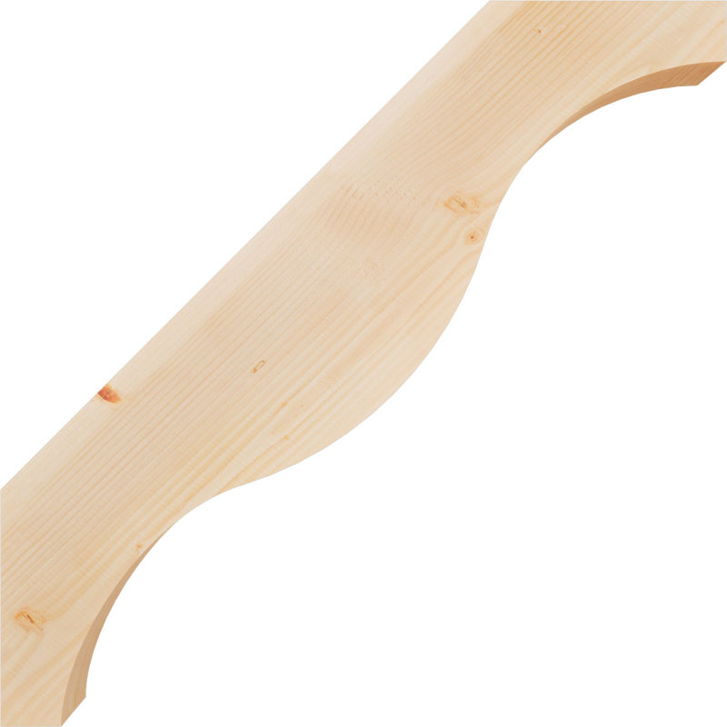 Attelle de genou Funston, Sapin de Douglas, Lisse, H 38 po x l 3,5 po x P 38 po
