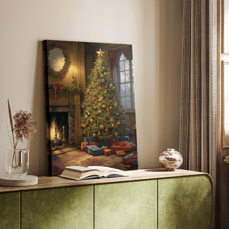 Art de Noël des Fêtes de Noël - galerie Cavas sur mesure, H 27 po x l 18 po