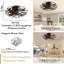 Ventilateur de plafond à profil bas avec télécommande et lumières-1831549220