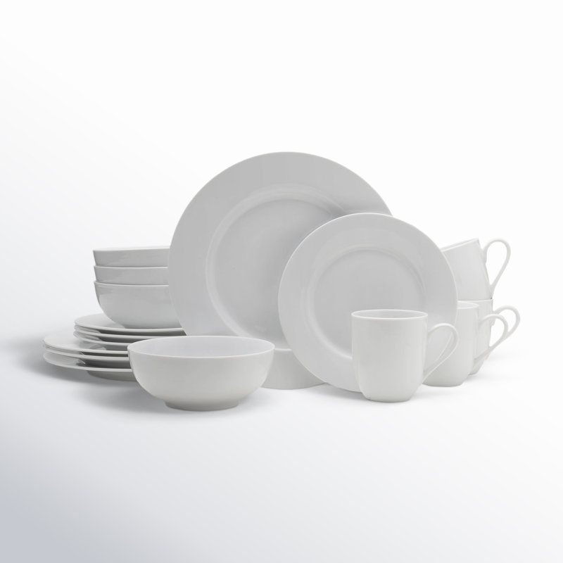 Max Classic Porcelain Dinnerware Set, Service for 4