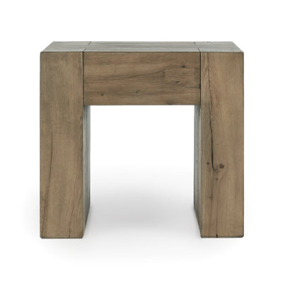 Solid Wood Sled End Table