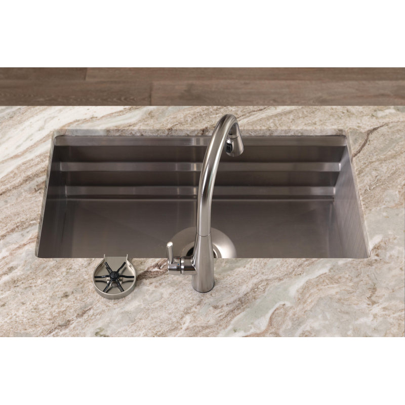 4" x 2" x 1.5" Glass Rinser, Spotshield Stainless