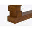 Console en bois avec tablette inférieure ouverte
