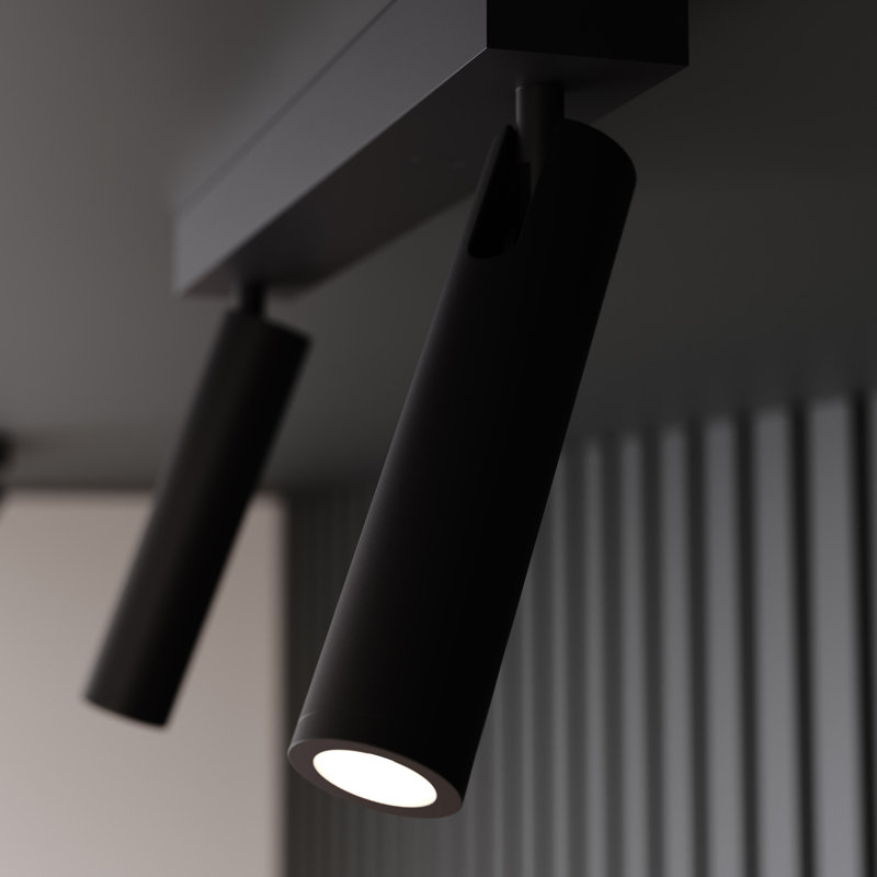 Haim Aimable Acrylic LED Spotlight, Textured Black