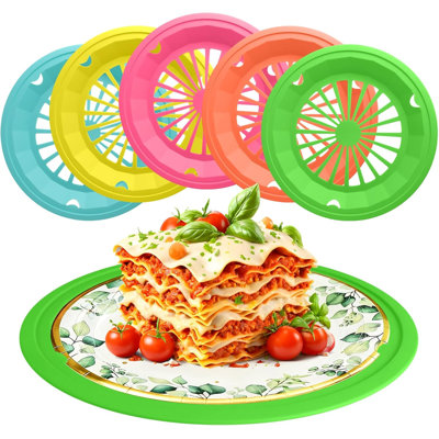Porte-assiettes en plastique 15 pièces