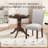 Nailhead Trim Fabric Upholstered Side Chair Wood Dining Chair (Set of 4)-1013863870