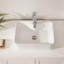 Lavabo de salle de bain vasque rectangulaire en céramique 19 po x 15 po